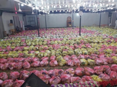 1500 سلة غذائية جهزتها مؤسسة فيض الزهراء (ع) في ميسان