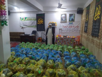 مؤسسة فيض الزهراء (ع) في #كربلاء_المقدسة توزّع  أكثر من 1400 سلة غذائية خلال شهر رمضان المبارك .