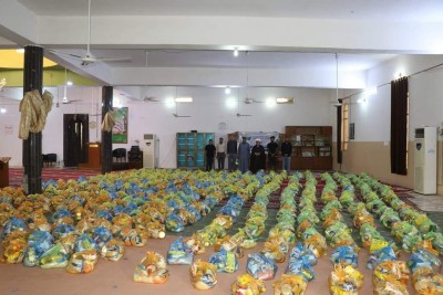 مؤسسة فيض الزهراء (ع) في #ديالى تجهّز  أكثر من 600 سلة غذائية خلال شهر رمضان المبارك .